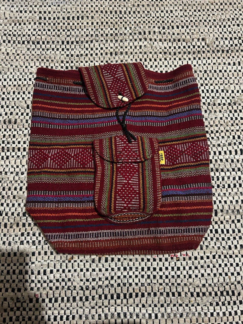 Baja joe multicolored tie backpack